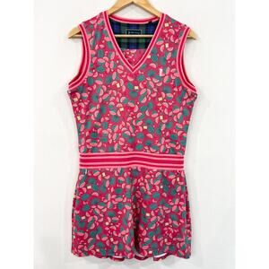 William Murray Golf Pink and Green Mini Dress